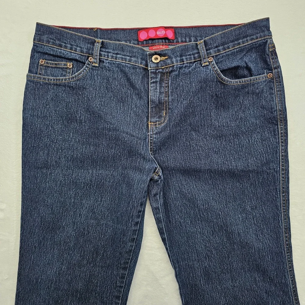 Glo Womens 15 Bell Bottom Flare Jeans‎ Junior Denim Blue Y2K Americana